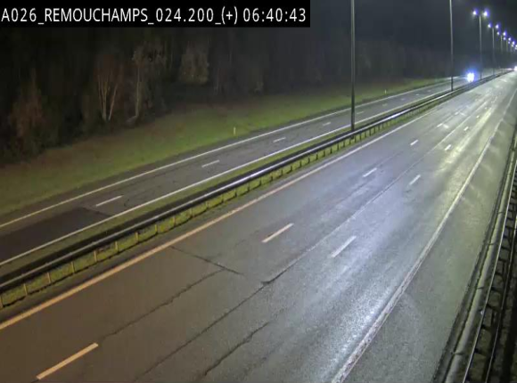 <h2>Webcam à hauteur de Spa entre la sortie Remouchamps et la sortie Stavelot. Vue orientée vers les Ardennes</h2>