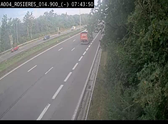 Webcam traffic E411(A4) - BK 14.4 - Rosières