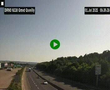 <h2>Webcam routière sur N338 à hauteur de Grand-Quevilly en périphérie de Rouen. Vue orientée vers Rouen</h2>