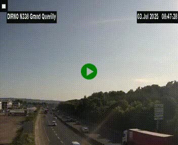 <h2>Webcam routière sur N338 à hauteur de Grand-Quevilly en périphérie de Rouen. Vue orientée vers Rouen</h2>