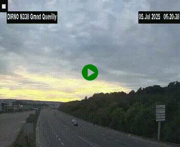 <h2>Webcam routière sur N338 à hauteur de Grand-Quevilly en périphérie de Rouen. Vue orientée vers Rouen</h2>