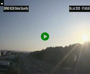 <h2>Webcam routière sur N338 à hauteur de Grand-Quevilly en périphérie de Rouen. Vue orientée vers Rouen</h2>