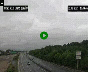 <h2>Webcam routière sur N338 à hauteur de Grand-Quevilly en périphérie de Rouen. Vue orientée vers Rouen</h2>