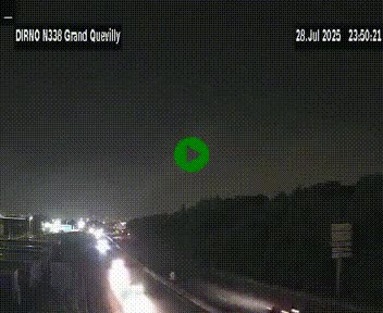 <h2>Webcam routière sur N338 à hauteur de Grand-Quevilly en périphérie de Rouen. Vue orientée vers Rouen</h2>