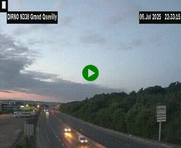 <h2>Webcam routière sur N338 à hauteur de Grand-Quevilly en périphérie de Rouen. Vue orientée vers Rouen</h2>