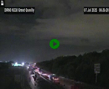 <h2>Webcam routière sur N338 à hauteur de Grand-Quevilly en périphérie de Rouen. Vue orientée vers Rouen</h2>