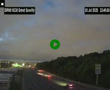 <h2>Webcam routière sur N338 à hauteur de Grand-Quevilly en périphérie de Rouen. Vue orientée vers Rouen</h2>