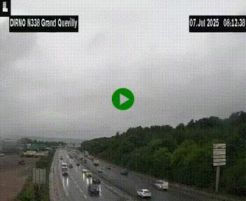 <h2>Webcam routière sur N338 à hauteur de Grand-Quevilly en périphérie de Rouen. Vue orientée vers Rouen</h2>