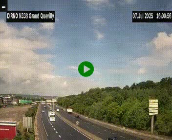 <h2>Webcam routière sur N338 à hauteur de Grand-Quevilly en périphérie de Rouen. Vue orientée vers Rouen</h2>