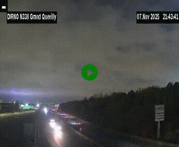 <h2>Webcam routière sur N338 à hauteur de Grand-Quevilly en périphérie de Rouen. Vue orientée vers Rouen</h2>