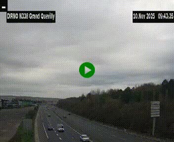 <h2>Webcam routière sur N338 à hauteur de Grand-Quevilly en périphérie de Rouen. Vue orientée vers Rouen</h2>