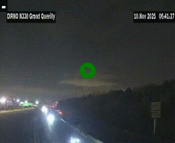 <h2>Webcam routière sur N338 à hauteur de Grand-Quevilly en périphérie de Rouen. Vue orientée vers Rouen</h2>