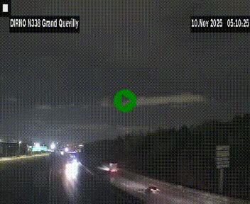 <h2>Webcam routière sur N338 à hauteur de Grand-Quevilly en périphérie de Rouen. Vue orientée vers Rouen</h2>