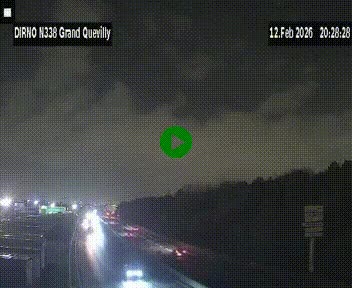<h2>Webcam routière sur N338 à hauteur de Grand-Quevilly en périphérie de Rouen. Vue orientée vers Rouen</h2>