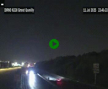 <h2>Webcam routière sur N338 à hauteur de Grand-Quevilly en périphérie de Rouen. Vue orientée vers Rouen</h2>