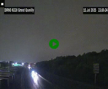 <h2>Webcam routière sur N338 à hauteur de Grand-Quevilly en périphérie de Rouen. Vue orientée vers Rouen</h2>