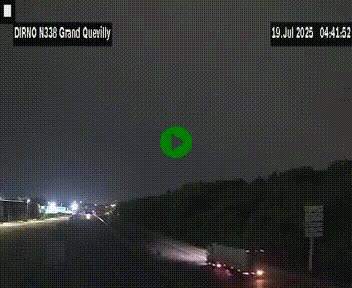 <h2>Webcam routière sur N338 à hauteur de Grand-Quevilly en périphérie de Rouen. Vue orientée vers Rouen</h2>