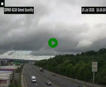 <h2>Webcam routière sur N338 à hauteur de Grand-Quevilly en périphérie de Rouen. Vue orientée vers Rouen</h2>