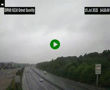 <h2>Webcam routière sur N338 à hauteur de Grand-Quevilly en périphérie de Rouen. Vue orientée vers Rouen</h2>
