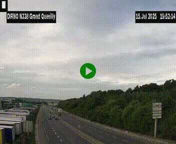 <h2>Webcam routière sur N338 à hauteur de Grand-Quevilly en périphérie de Rouen. Vue orientée vers Rouen</h2>