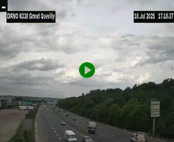 <h2>Webcam routière sur N338 à hauteur de Grand-Quevilly en périphérie de Rouen. Vue orientée vers Rouen</h2>