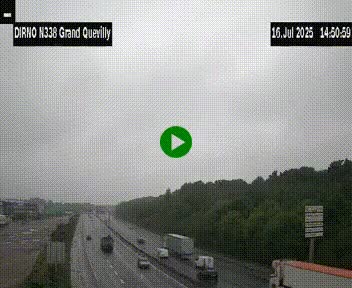 <h2>Webcam routière sur N338 à hauteur de Grand-Quevilly en périphérie de Rouen. Vue orientée vers Rouen</h2>
