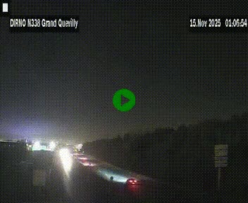 <h2>Webcam routière sur N338 à hauteur de Grand-Quevilly en périphérie de Rouen. Vue orientée vers Rouen</h2>