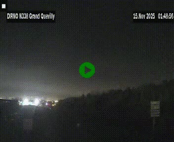 <h2>Webcam routière sur N338 à hauteur de Grand-Quevilly en périphérie de Rouen. Vue orientée vers Rouen</h2>