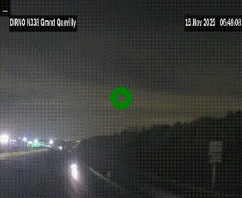<h2>Webcam routière sur N338 à hauteur de Grand-Quevilly en périphérie de Rouen. Vue orientée vers Rouen</h2>