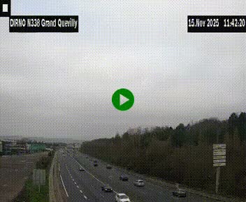 <h2>Webcam routière sur N338 à hauteur de Grand-Quevilly en périphérie de Rouen. Vue orientée vers Rouen</h2>