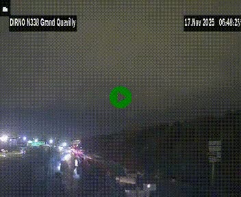 <h2>Webcam routière sur N338 à hauteur de Grand-Quevilly en périphérie de Rouen. Vue orientée vers Rouen</h2>