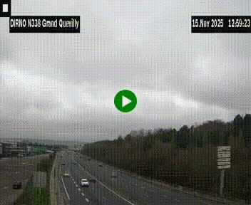 <h2>Webcam routière sur N338 à hauteur de Grand-Quevilly en périphérie de Rouen. Vue orientée vers Rouen</h2>