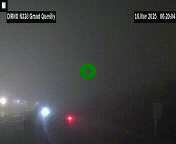 <h2>Webcam routière sur N338 à hauteur de Grand-Quevilly en périphérie de Rouen. Vue orientée vers Rouen</h2>