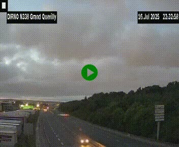 <h2>Webcam routière sur N338 à hauteur de Grand-Quevilly en périphérie de Rouen. Vue orientée vers Rouen</h2>