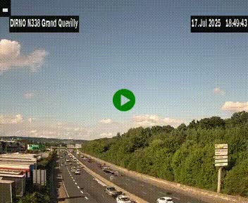 <h2>Webcam routière sur N338 à hauteur de Grand-Quevilly en périphérie de Rouen. Vue orientée vers Rouen</h2>