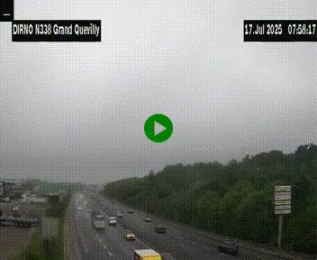 <h2>Webcam routière sur N338 à hauteur de Grand-Quevilly en périphérie de Rouen. Vue orientée vers Rouen</h2>