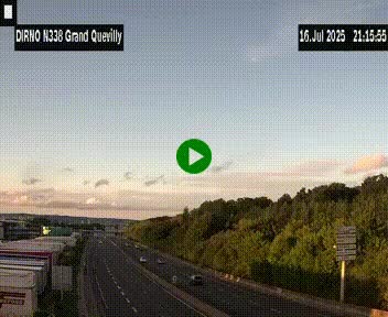 <h2>Webcam routière sur N338 à hauteur de Grand-Quevilly en périphérie de Rouen. Vue orientée vers Rouen</h2>