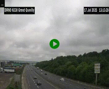 <h2>Webcam routière sur N338 à hauteur de Grand-Quevilly en périphérie de Rouen. Vue orientée vers Rouen</h2>