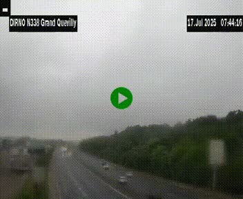 <h2>Webcam routière sur N338 à hauteur de Grand-Quevilly en périphérie de Rouen. Vue orientée vers Rouen</h2>