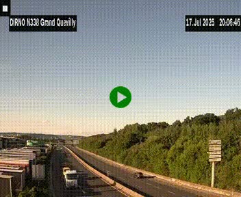 <h2>Webcam routière sur N338 à hauteur de Grand-Quevilly en périphérie de Rouen. Vue orientée vers Rouen</h2>