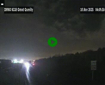 <h2>Webcam routière sur N338 à hauteur de Grand-Quevilly en périphérie de Rouen. Vue orientée vers Rouen</h2>