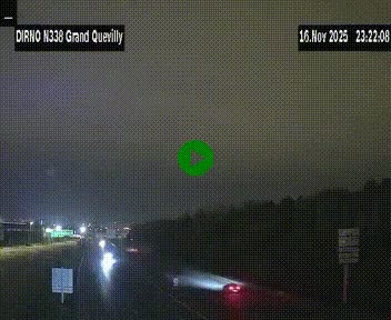 <h2>Webcam routière sur N338 à hauteur de Grand-Quevilly en périphérie de Rouen. Vue orientée vers Rouen</h2>