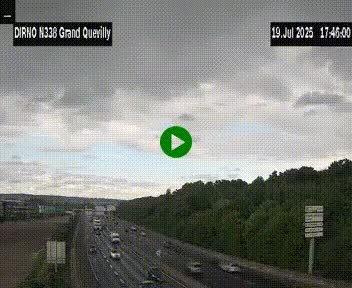 <h2>Webcam routière sur N338 à hauteur de Grand-Quevilly en périphérie de Rouen. Vue orientée vers Rouen</h2>