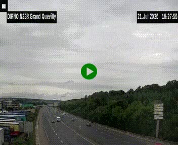 <h2>Webcam routière sur N338 à hauteur de Grand-Quevilly en périphérie de Rouen. Vue orientée vers Rouen</h2>
