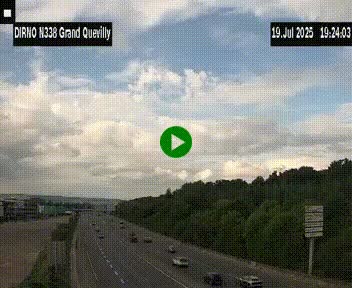 <h2>Webcam routière sur N338 à hauteur de Grand-Quevilly en périphérie de Rouen. Vue orientée vers Rouen</h2>