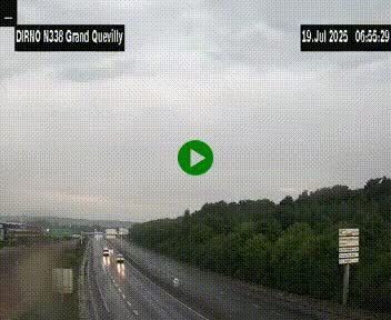 <h2>Webcam routière sur N338 à hauteur de Grand-Quevilly en périphérie de Rouen. Vue orientée vers Rouen</h2>
