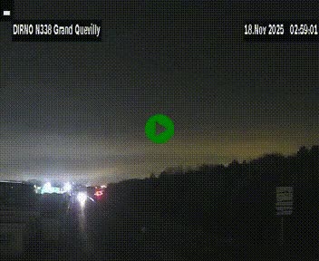 <h2>Webcam routière sur N338 à hauteur de Grand-Quevilly en périphérie de Rouen. Vue orientée vers Rouen</h2>