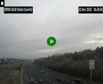 <h2>Webcam routière sur N338 à hauteur de Grand-Quevilly en périphérie de Rouen. Vue orientée vers Rouen</h2>