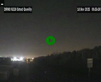 <h2>Webcam routière sur N338 à hauteur de Grand-Quevilly en périphérie de Rouen. Vue orientée vers Rouen</h2>