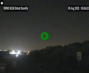Webcam routière sur N338 à hauteur de Grand-Quevilly en périphérie de Rouen. Vue orientée vers Rouen